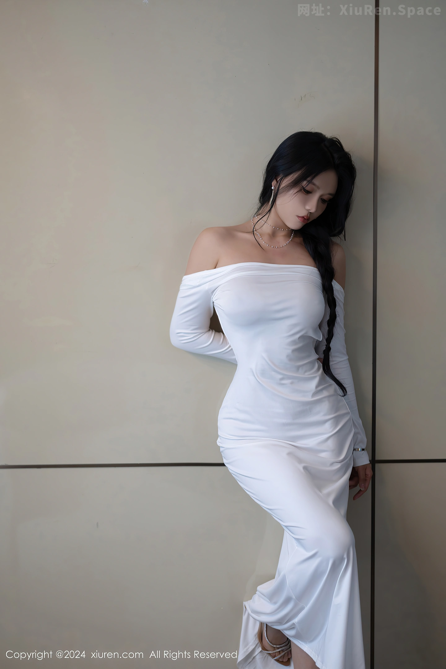 图片[6]-[XiuRen秀人网] VOL.9115 模特娜比性感白色连衣裙+黑色蕾丝情趣内衣秀凹凸身材诱惑写真81P-秀人网官方网站